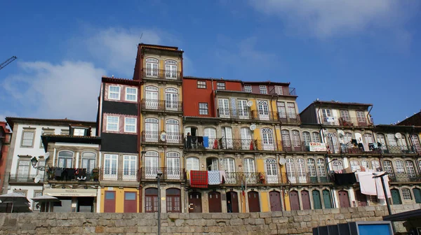 Porto Portugal Ene 2009 Los Antiguos Edificios Residenciales Oporto Portugal —  Fotos de Stock