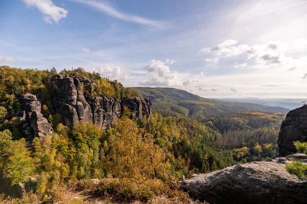 Parque Nacional Saxão Suíça Bad Alemanha — Fotografia de Stock