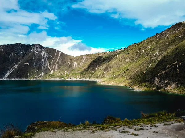 Naturlig Över Laguna Quilotoa Quinta Ecuador — Stockfoto