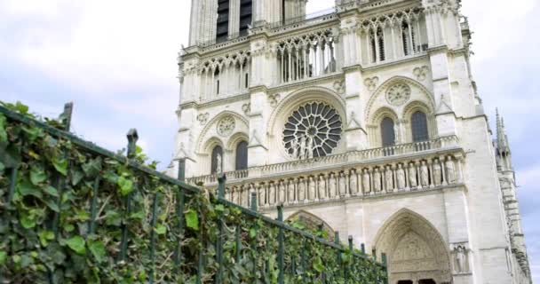 Paris Francia Septiembre 2019 Famoso Hito Catedral Del Sagrado Corazón — Vídeo de stock