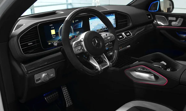 Stuttgart Německo Října 2021 Detailní Záběr Luxusního Mercedes Amg Gle — Stock fotografie