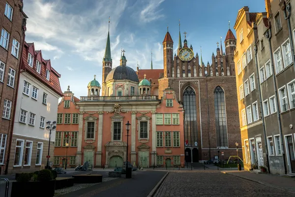 Gdans Poland Oct 2021 Scenic View Basilica Mary Gdansk Poland — Stock Photo, Image