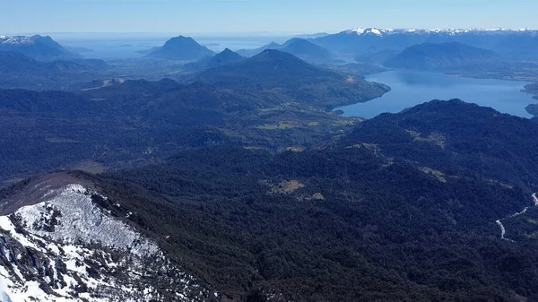 Aerial View Beautiful Mountains — Fotografia de Stock