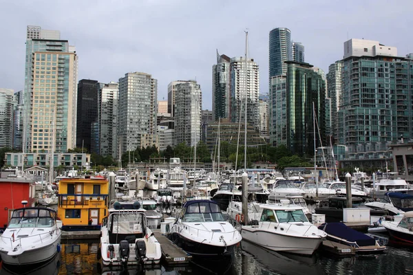 Vancouver Canada Jun 2021 Nautical Ships Boats Vancouver Harbor British — 图库照片