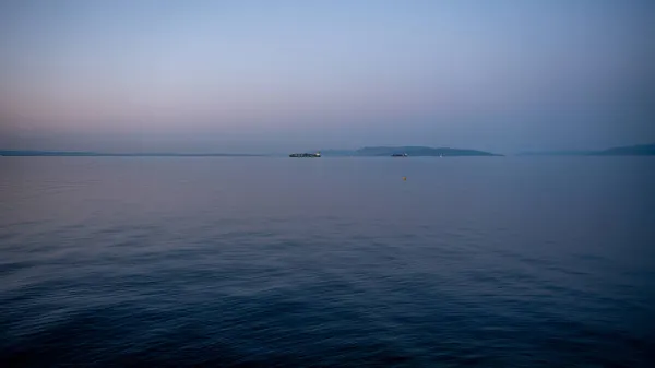 stock image A landscape of the Adriatic Coast in the morning in Rijeka, Croatia