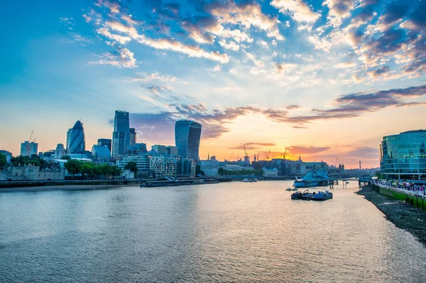 Scenic View City Skyline Sunset London —  Fotos de Stock