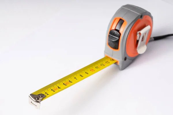 Closeup Shot Measuring Equipment White Background — 图库照片