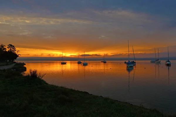 Beautiful Lake Sunset — 스톡 사진