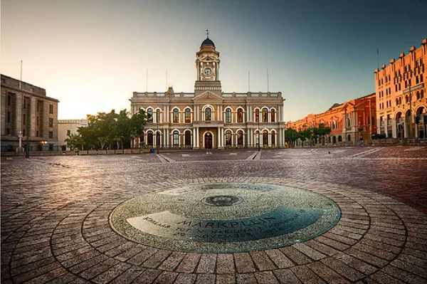 View Port Elizabeth City Hall South Africa — Stock fotografie