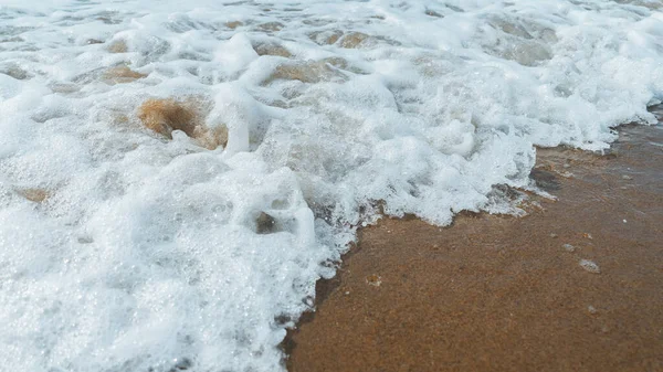 Beautiful Shot Water Beach Sand — Zdjęcie stockowe