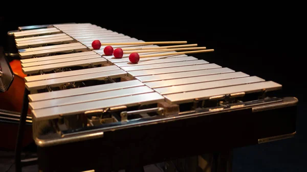 Marimba White Keys Drum Sticks — Stockfoto