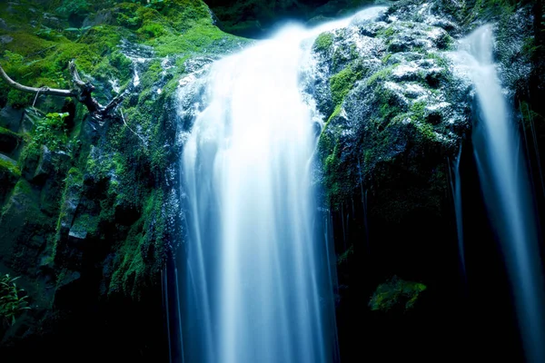 Wonderful Waterfall Green Forest — Stock Fotó