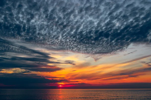 Beautiful View Beach Sunset Baltic Sea Lithuania — Stockfoto