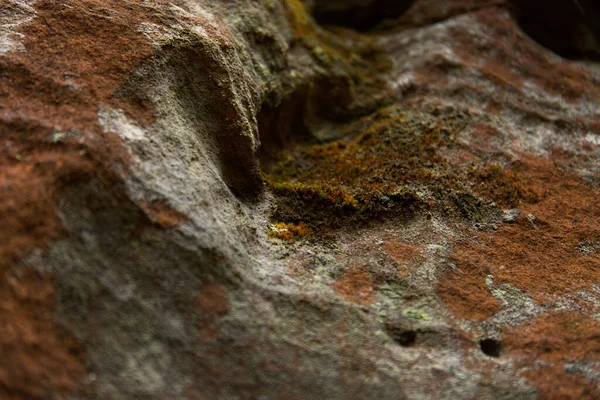 Closeup Weathered Rusty Rock Formatio — 图库照片