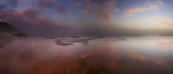 Панорамный Вид Море Небо Закате — стоковое фото