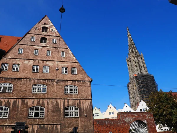 Ulm Minster Renovation Old Storage House — стоковое фото