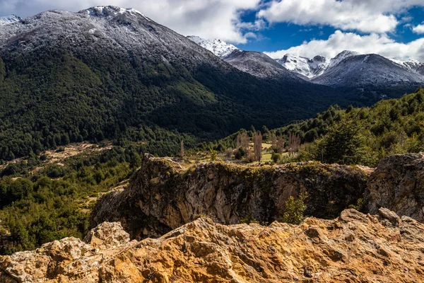 View Green Forests Snowy Peaks Futaleufu Los Lagos Chile — Stockfoto
