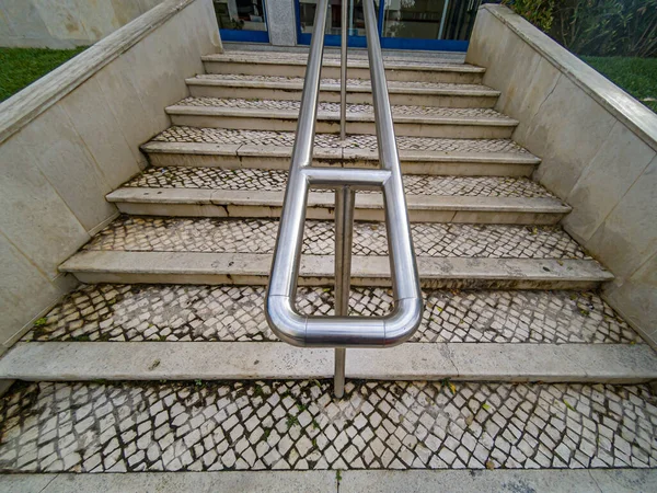 Lagos Portugal Sept 2021 Bar Pour Accessibilité Dans Les Escaliers — Photo