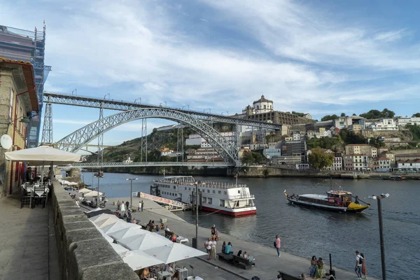 Beautiful View Dom Luis Bridge Porto — стоковое фото