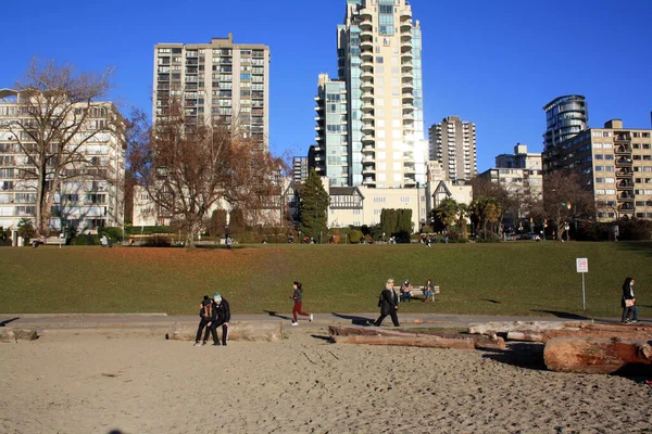 Vancouver Kanada 2020 Slunečný Zimní Den Vancouveru Kanada — Stock fotografie