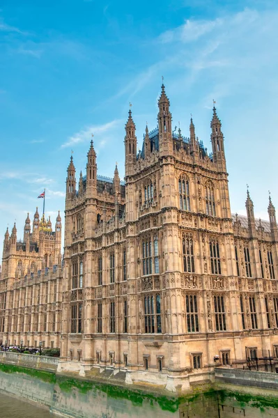 Vertical Shot Westminster Palace River Thames London — Photo