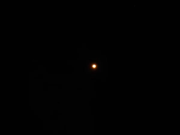 Venus Planet Viewed Super Zoom Dark Night Sky — стокове фото