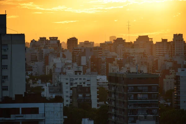 Beautiful Sunset Belgrano Neighborhood Buenos Aires Argentina — Stok fotoğraf