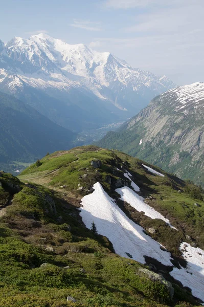 Massif Mont Blanc Chamonix Haute Savoie France — Stok fotoğraf