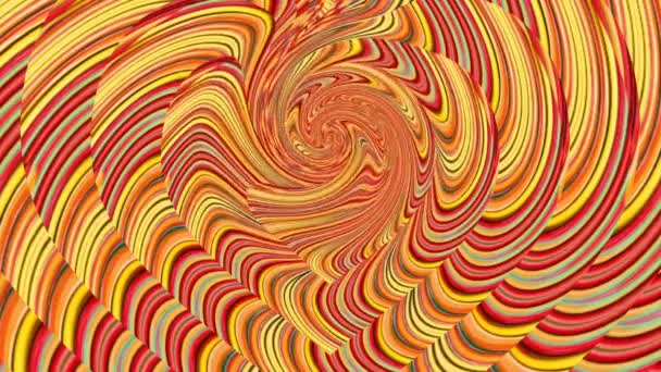 抽象的なカラフルな催眠パターン — ストック動画