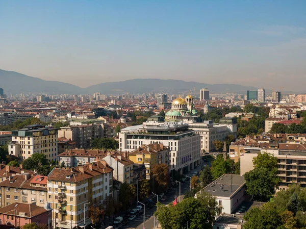 Aerial View Architecture Sofia Bulgaria — Fotografia de Stock