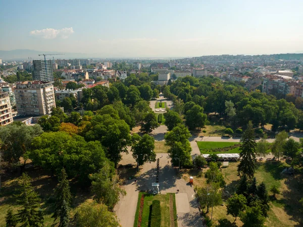 Aerial View Parks Architecture Sofia Bulgaria — Stockfoto