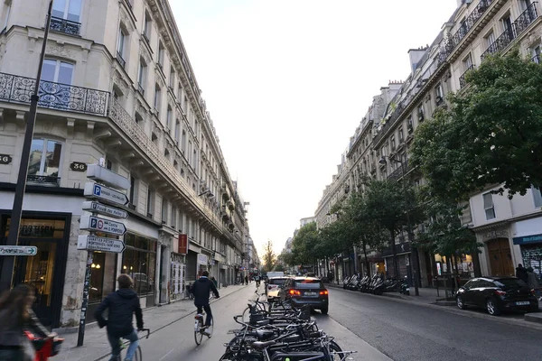 Paris França Out 2019 Uma Rua Centro Paris Durante Dia — Fotografia de Stock