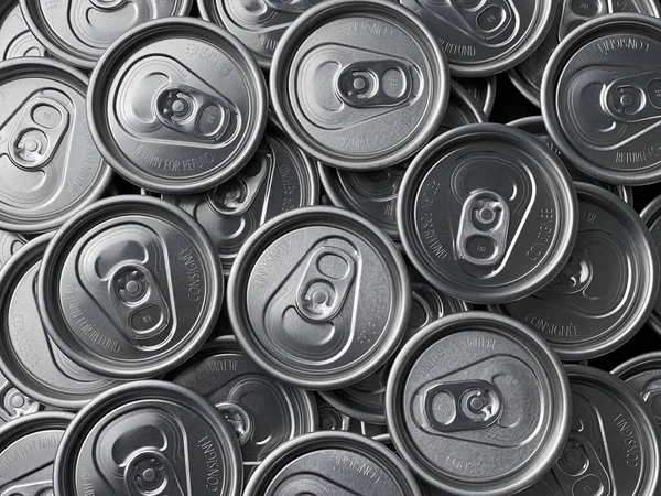 Closeup Aluminum Cans — 스톡 사진