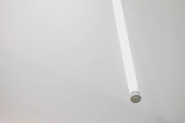 Low Angle Shot Long Hanging White Led Light — 图库照片