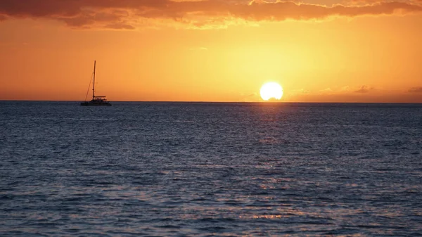 Beautiful View Sunset Coast Hawaii — Stok fotoğraf