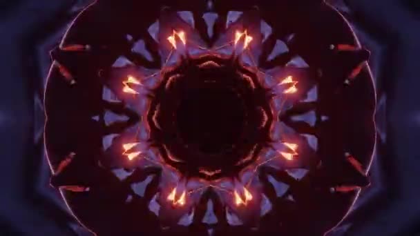 抽象多彩的催眠模式 — 图库视频影像