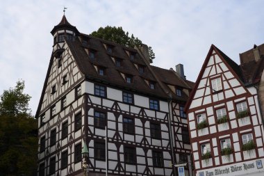 The ancient half-timbered Albrecht Durer Haus in Nuremberg, Germany clipart