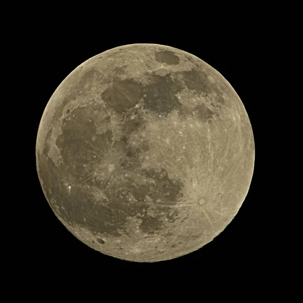 Beautiful View Full Moon Dark Background — ストック写真