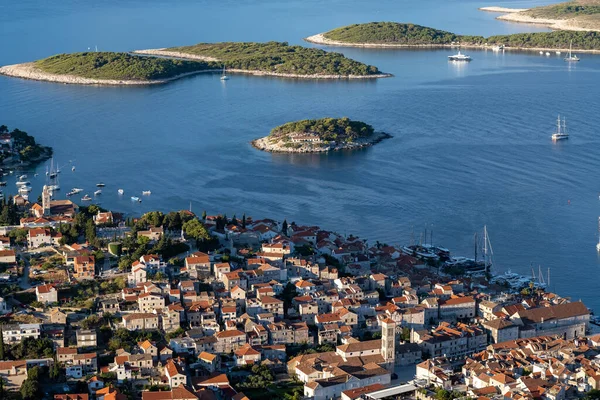 Hvar Town Hvar Island Dalmatian Coast Croatia Sunrise — 스톡 사진