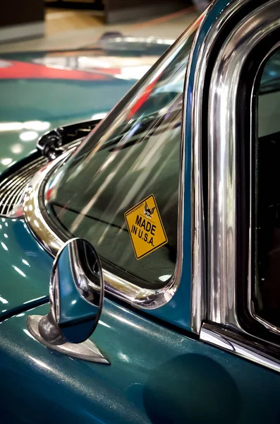 Клайпеда Литуания Февраля 2013 Года Детальный Обзор Американского Винтажного Автомобиля — стоковое фото