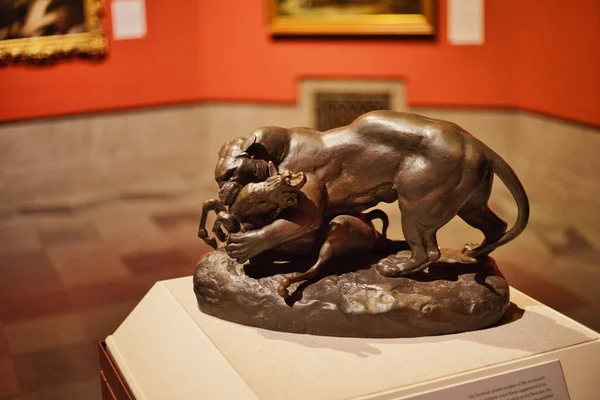 Omaha United States 2021 Sculpcature Panther Antelope Joslyn Art Museum — 스톡 사진