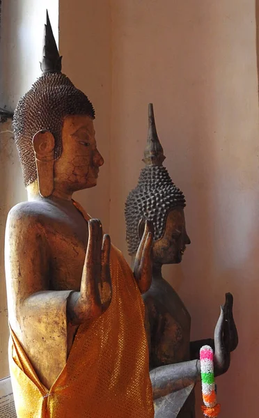 Vertical Shot Buddhist Statues Laos — Foto de Stock