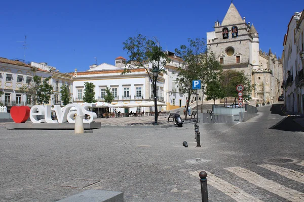 Marketplace City Elvas Portugal — 图库照片