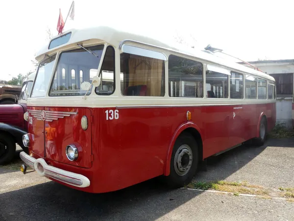 Pardubice Czech Republic Sep 2021 Old Skoda Bus Retromestecko City — Stock Photo, Image