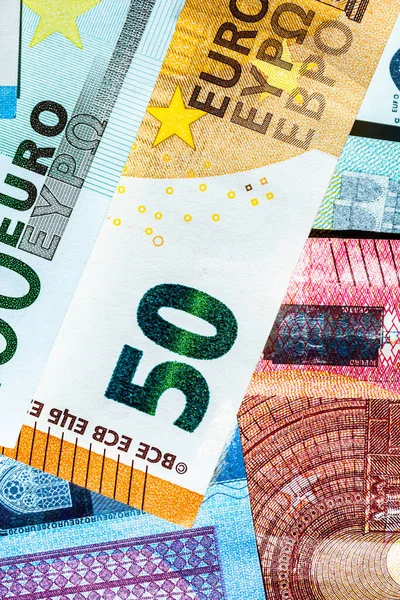 Een Macro Shot Van Details Van Bankbiljetten Als Geld Zakelijke — Stockfoto