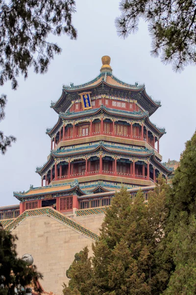 Vertical Shot Summer Palace Haidian China — Stock Photo, Image