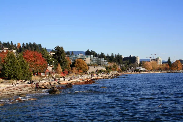 Slunečný Podzimní Den Vancouveru Kanadě — Stock fotografie