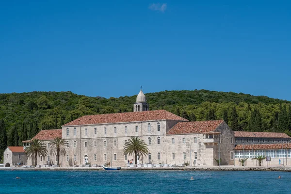14Th Century Franciscan Monastery Badija Town Korcula Island Dalmatian Coast — Stock Fotó