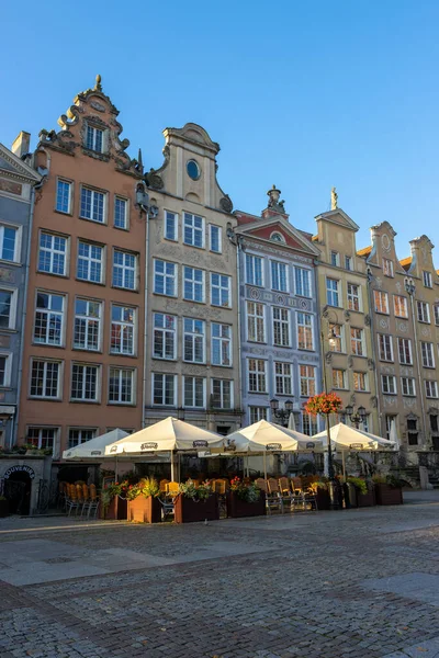 Gdansk Poland Oct 2021 Gamla Stan Med Historiska Byggnader Och — Stockfoto