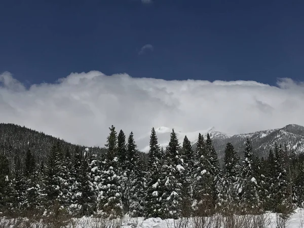 Beautiful Snowy View Rocky Mountain National Park Estes Usa — ストック写真